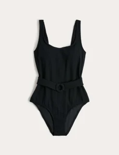 Tummy Control Post Surgery Belted Swimsuit