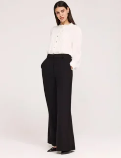 Twill Wide Leg Trouser