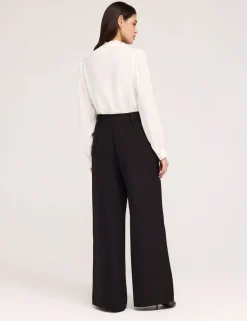 Twill Wide Leg Trouser