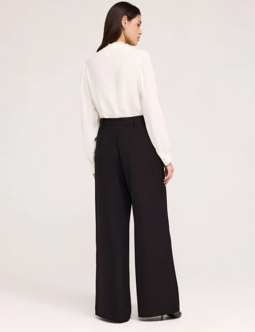 Twill Wide Leg Trouser