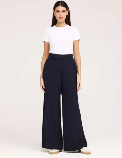 Twill Wide Leg Trouser