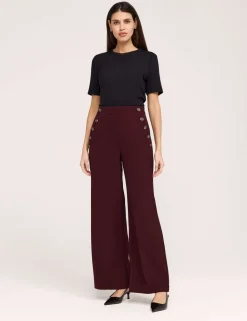 Twill Wide Leg Trousers