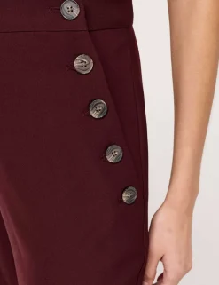 Twill Wide Leg Trousers