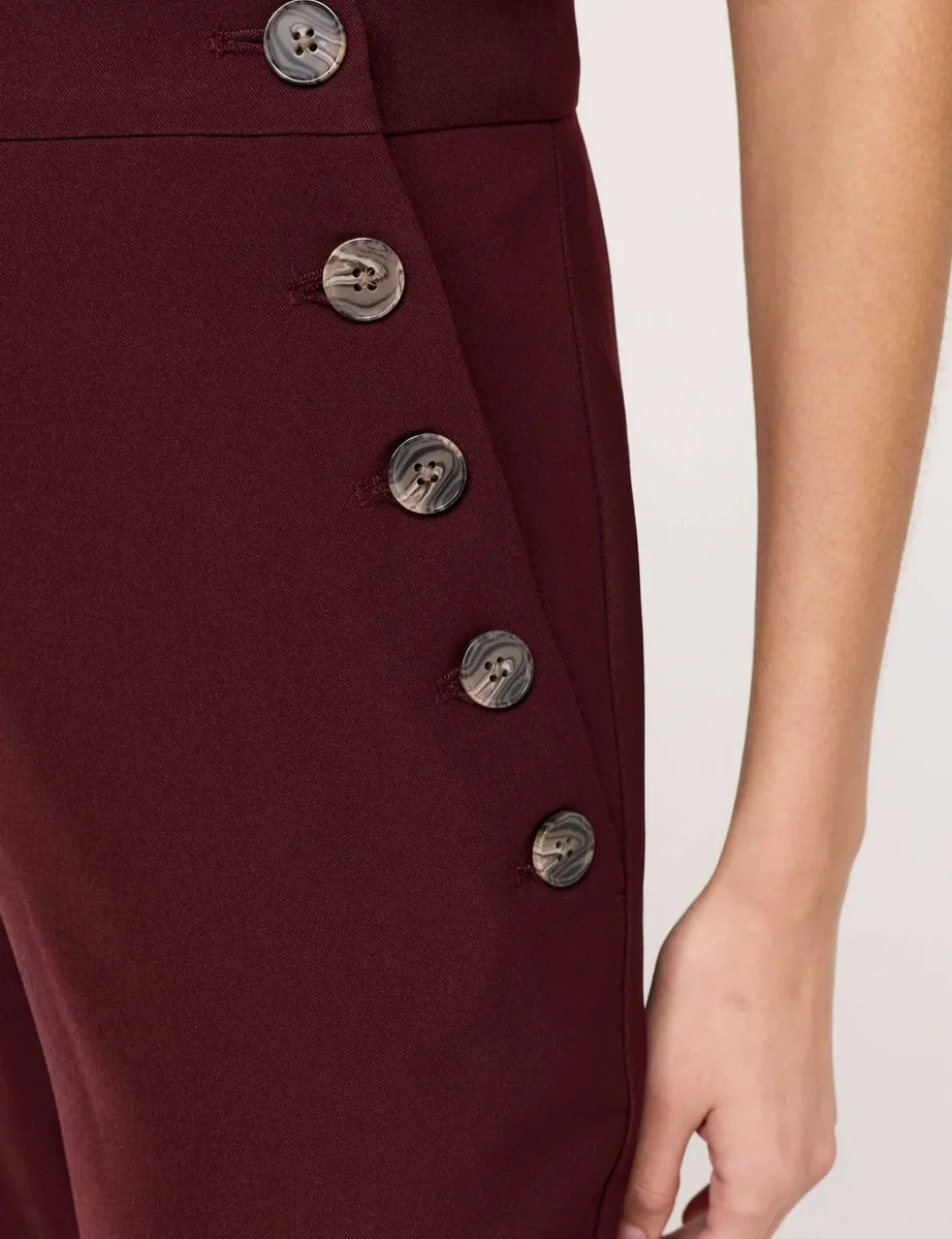 Twill Wide Leg Trousers