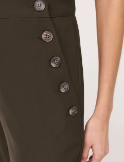 Twill Wide Leg Trousers