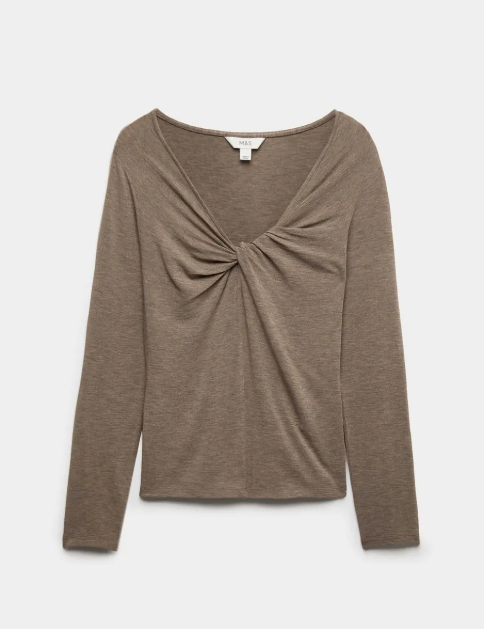 Twist Detail Long Sleeve Top