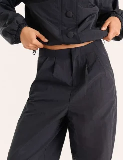 Tyla Elasticated Waist Barrel Leg Trousers