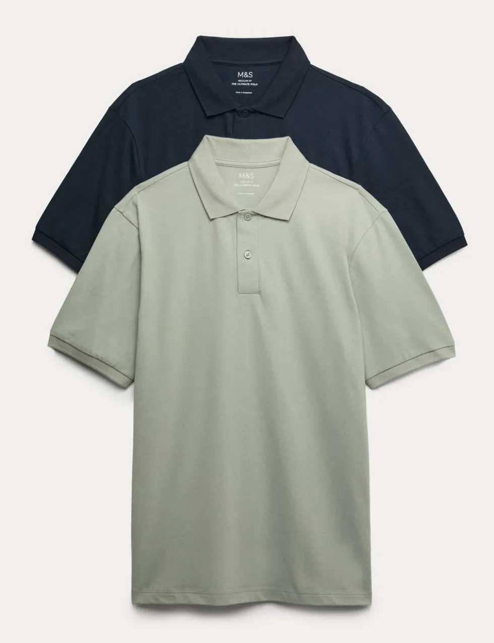 Ultimate 2 Pack Cotton Rich Polo Shirts