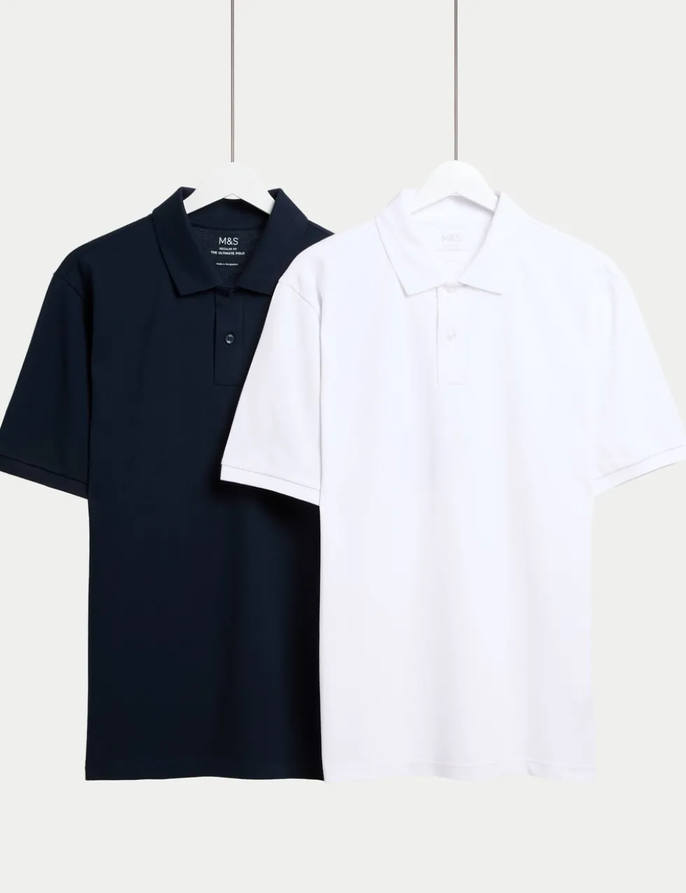 Ultimate 2 Pack Cotton Rich Polo Shirts