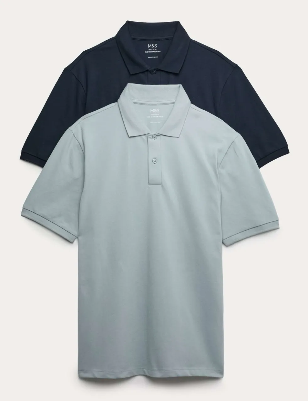 Ultimate 2 Pack Cotton Rich Polo Shirts