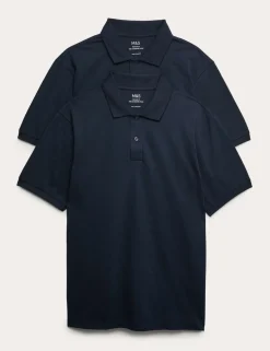 Ultimate 2 Pack Cotton Rich Polo Shirts