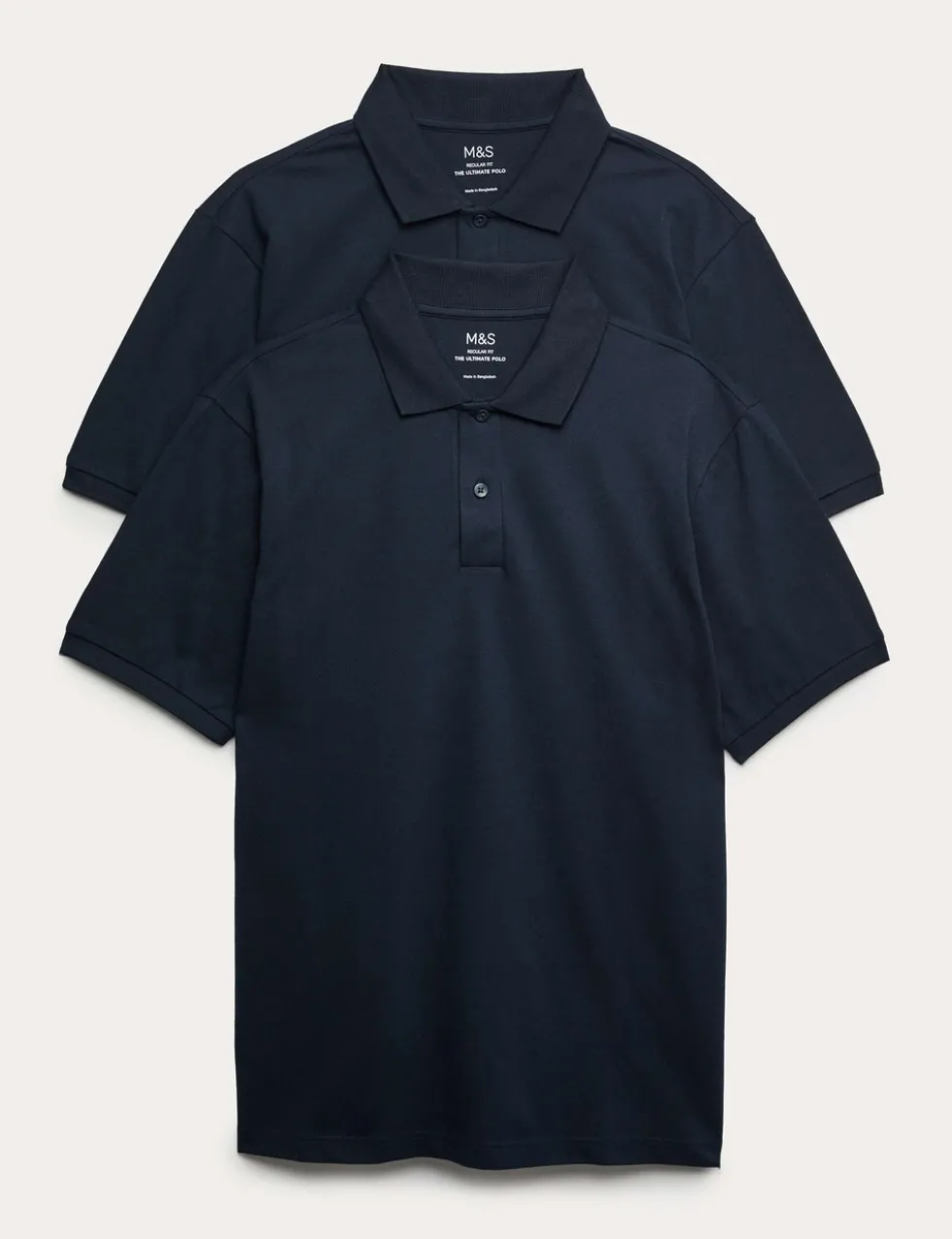 Ultimate 2 Pack Cotton Rich Polo Shirts