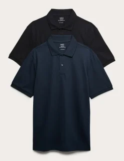 Ultimate 2 Pack Cotton Rich Polo Shirts