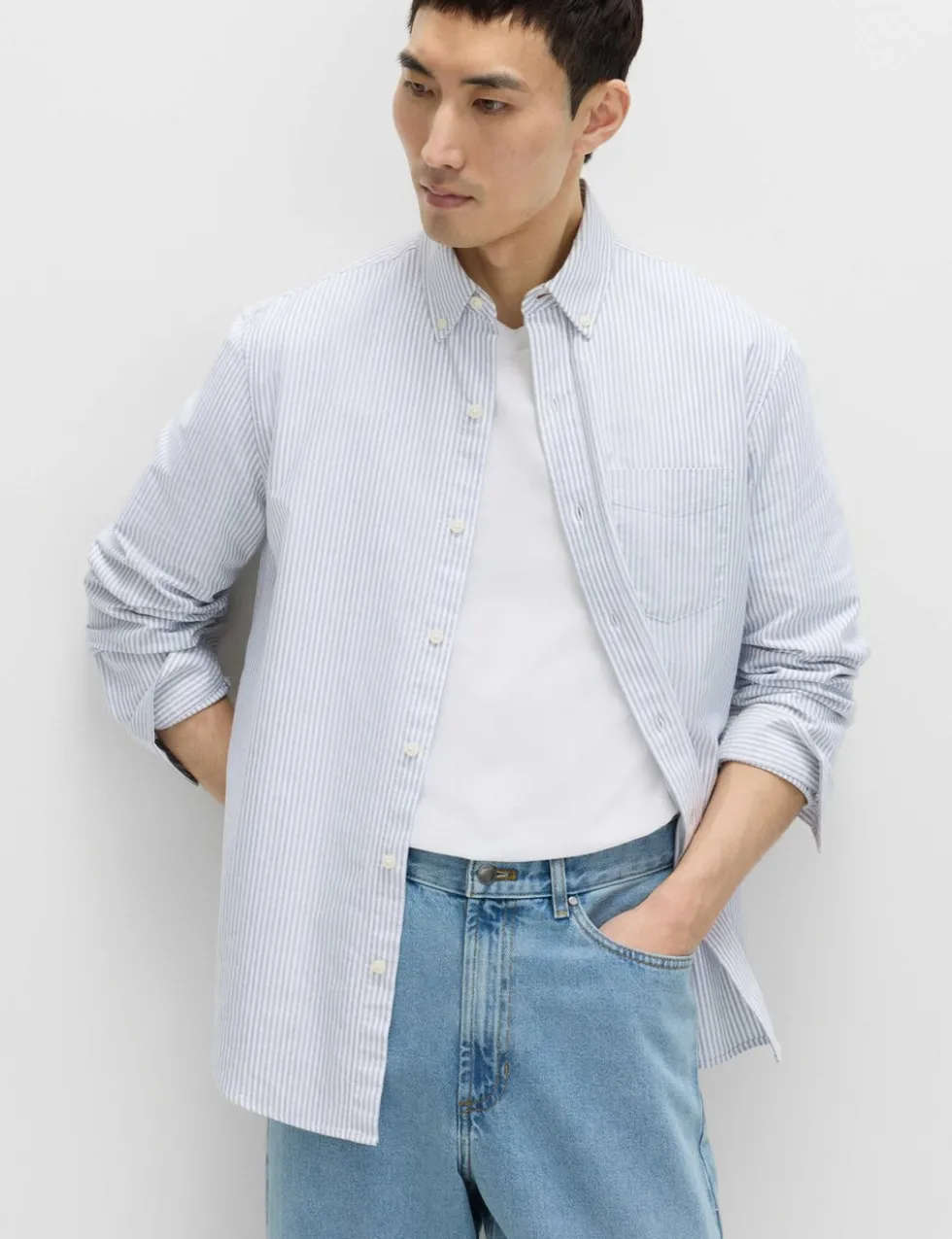 Ultimate Pure Cotton Striped Oxford Shirt