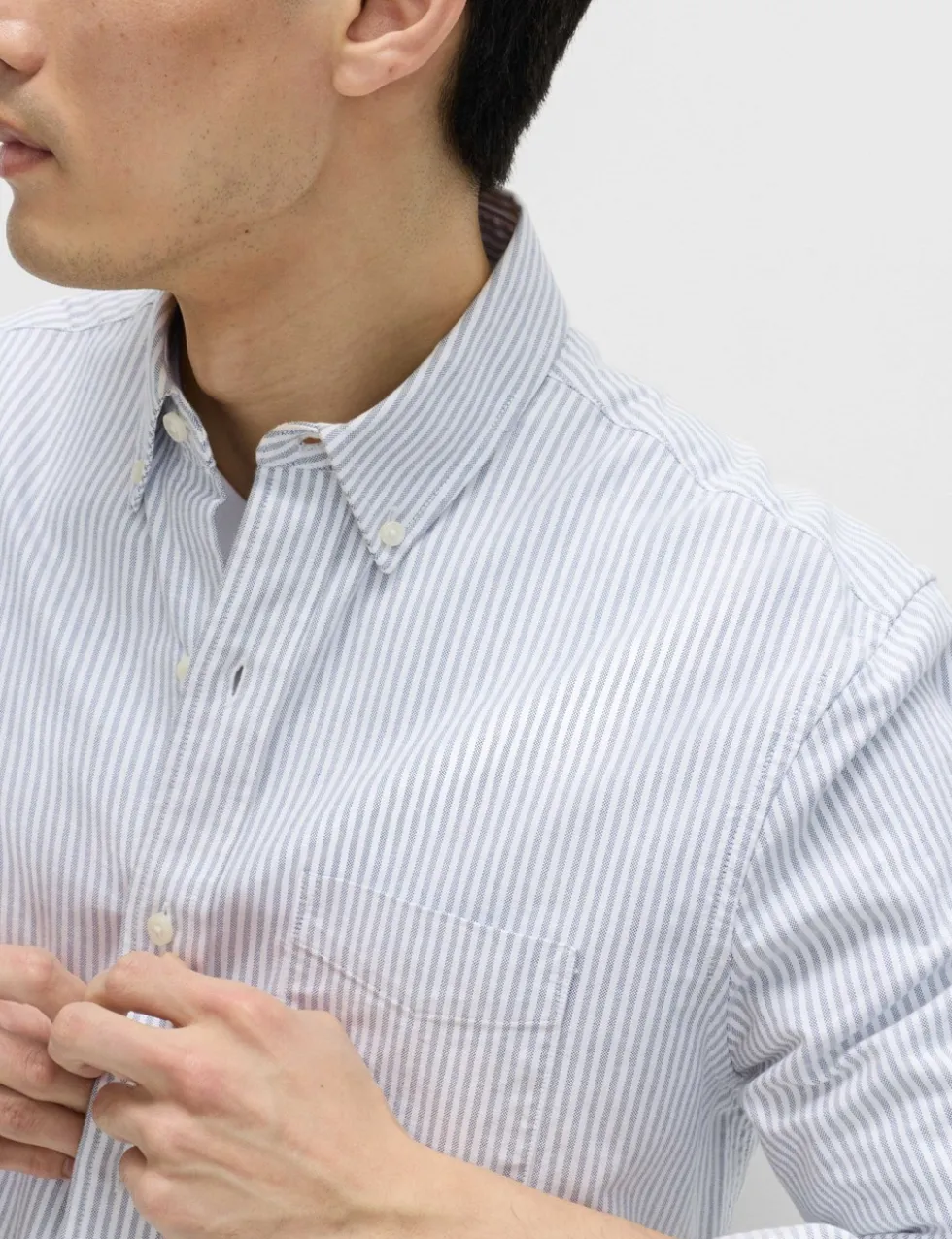 Ultimate Pure Cotton Striped Oxford Shirt