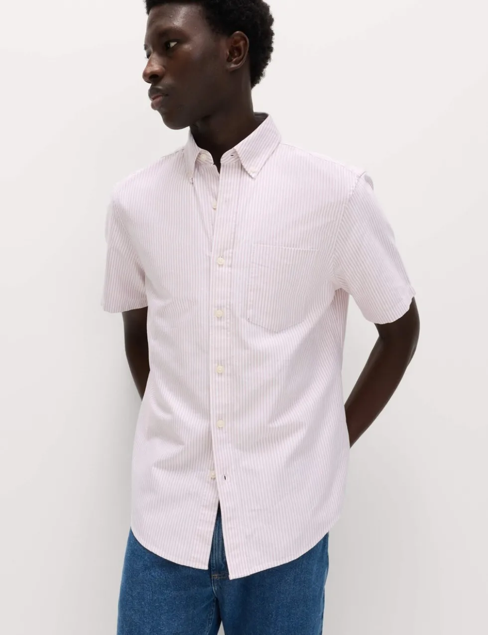 Ultimate Pure Cotton Striped Oxford Shirt