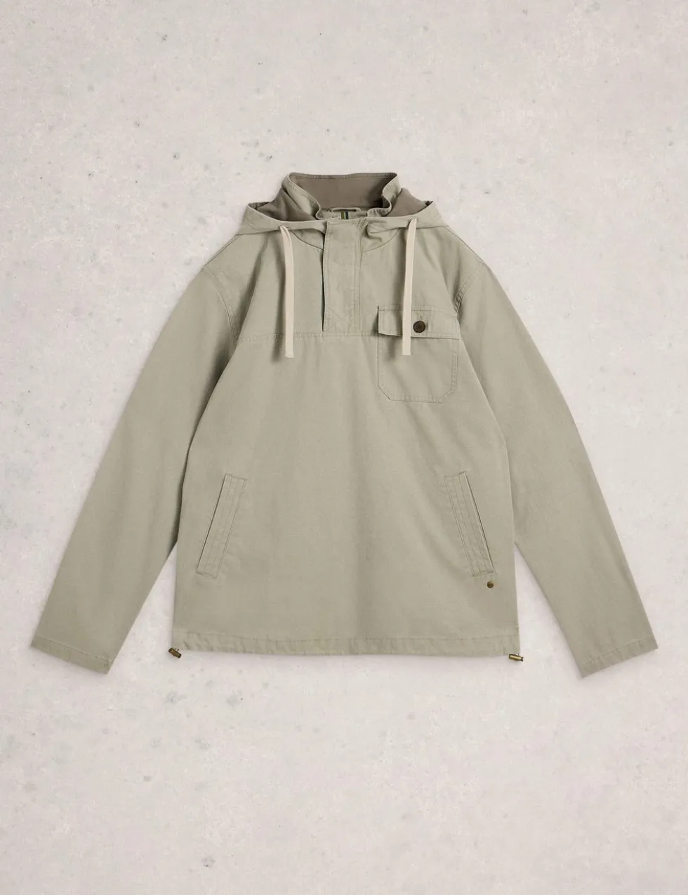 Utility Hooded Popover Jacket