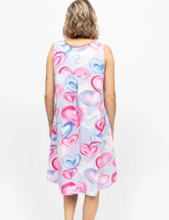 Valentines Jersey Heart Print Nightdress