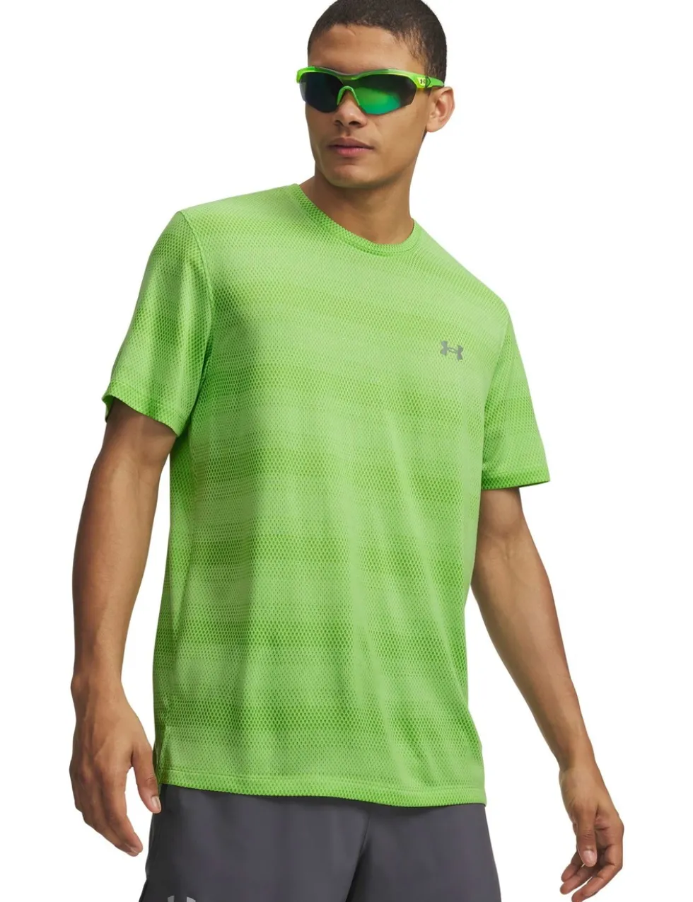 Velociti Jacquard Striped Training T-Shirt