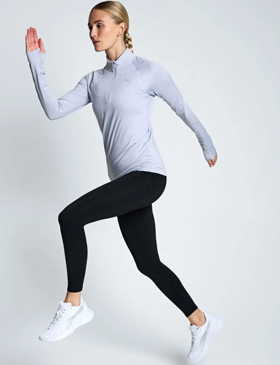 Velocity Cloudspun Funnel Neck Running Top