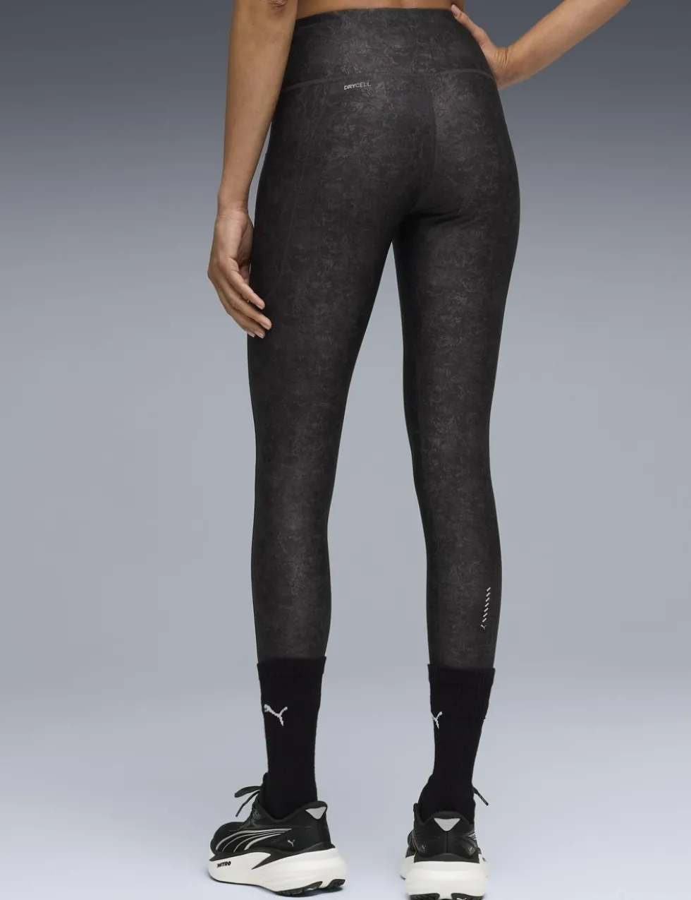 Velocity Printed High Waisted Leggings