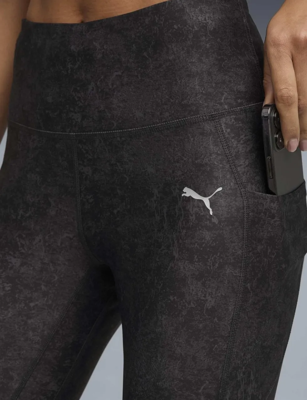 Velocity Printed High Waisted Leggings