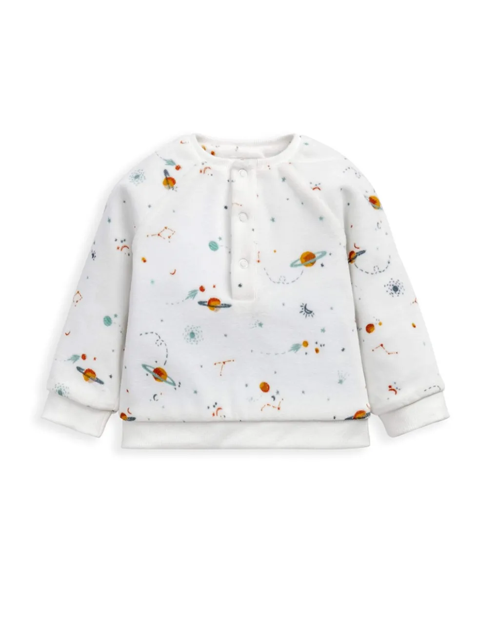 Velour Planets Print Pyjamas (2-24 Mths)