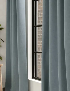 Velvet Eyelet Curtains