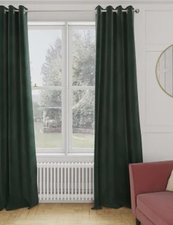 Velvet Eyelet Curtains