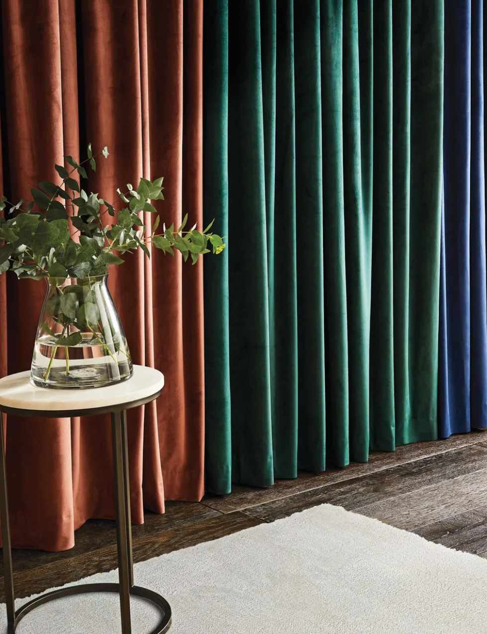 Velvet Eyelet Curtains