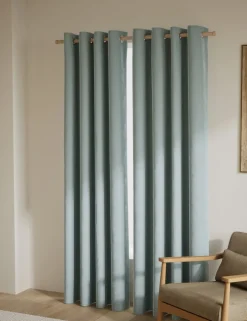 Velvet Eyelet Curtains