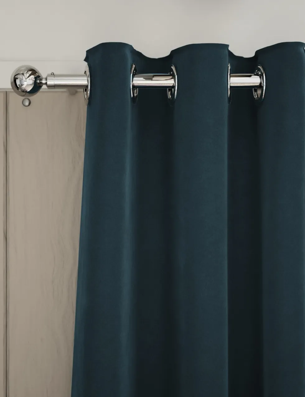 Velvet Eyelet Curtains