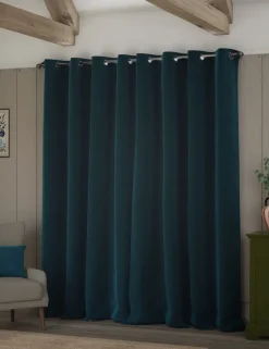 Velvet Eyelet Curtains