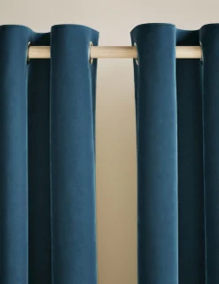 Velvet Eyelet Curtains