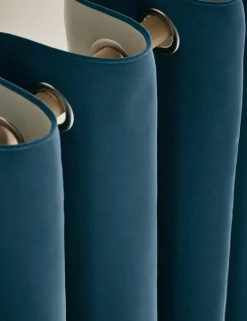 Velvet Eyelet Curtains