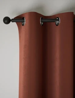 Velvet Eyelet Curtains