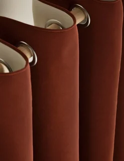 Velvet Eyelet Curtains
