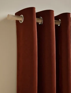 Velvet Eyelet Curtains