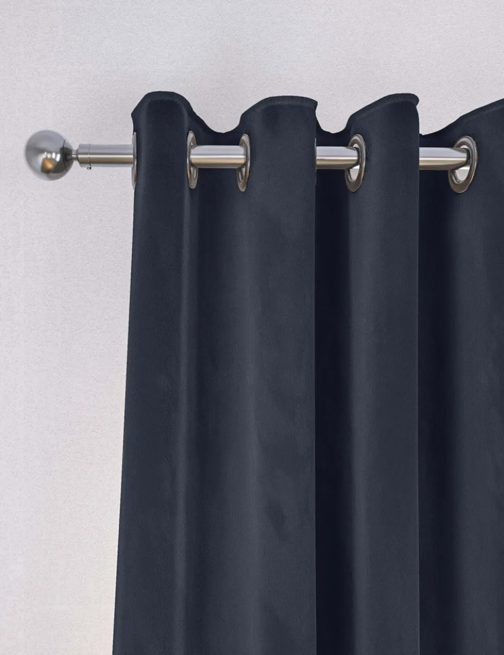 Velvet Eyelet Curtains