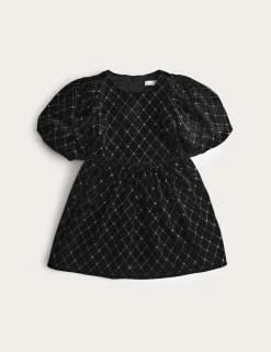 Velvet Glitter Dress (2-10 Yrs)