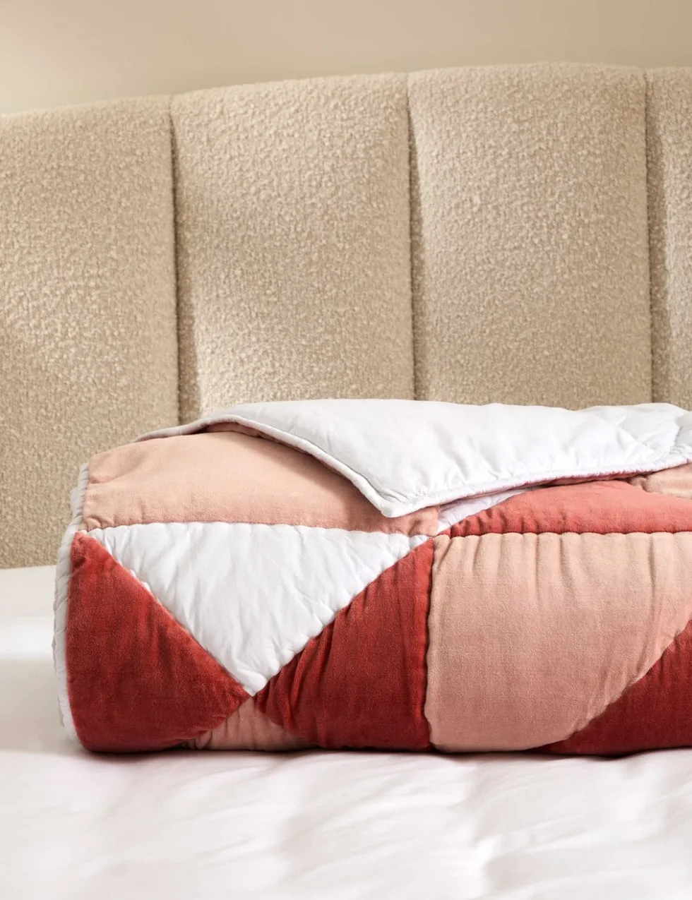 Velvet Patchwork Bedspread