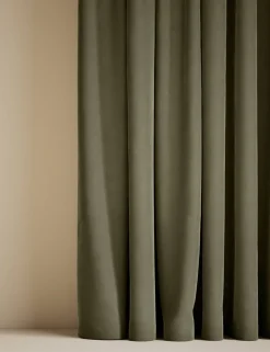 Velvet Pencil Pleat Curtains