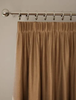 Velvet Pencil Pleat Curtains