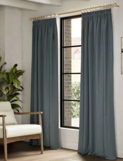 Velvet Pencil Pleat Curtains
