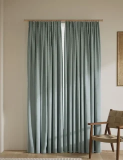Velvet Pencil Pleat Curtains