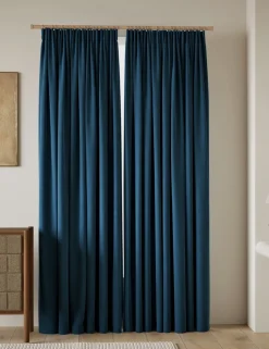 Velvet Pencil Pleat Curtains