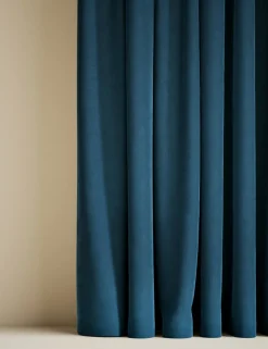 Velvet Pencil Pleat Curtains