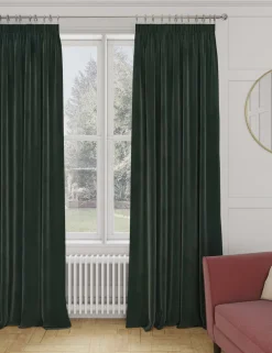 Velvet Pencil Pleat Curtains