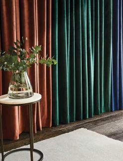 Velvet Pencil Pleat Curtains
