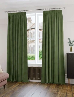 Velvet Pencil Pleat Ultra Thermal Curtains